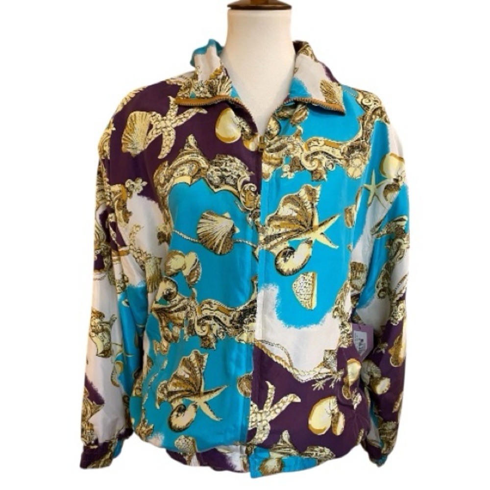 Atlantic Beach Vintage Silk Jacket